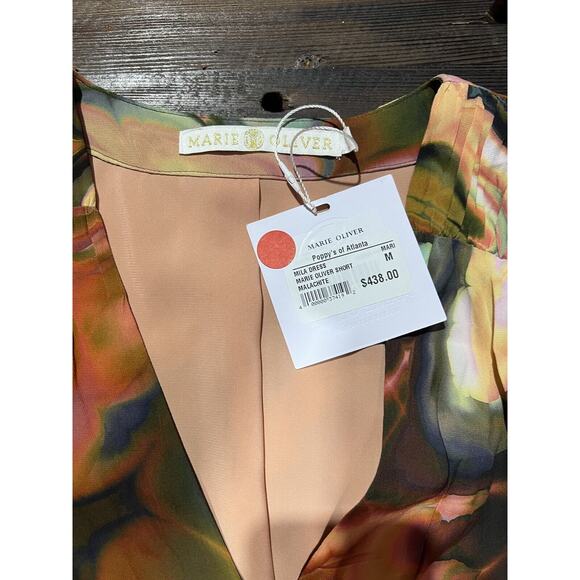 Marie Oliver Dress M Mila Malachite NWT Fall Bold Psychedelic Boho Hippie - Picture 14 of 16